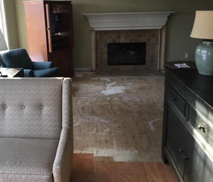 Flooring replaced in customers home after major water damage
